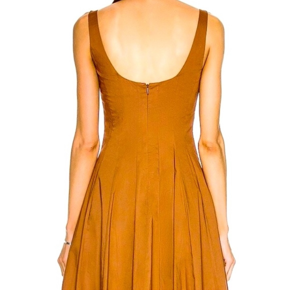 Elegant Brown Midi Dress - Picture 3 of 6